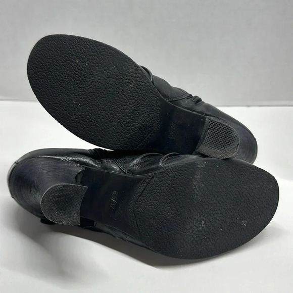 Miz Mooz Kasha High Heel Heeled Ankle Boots Bootie Leather Black Size 37 6.5 - Picture 7 of 11